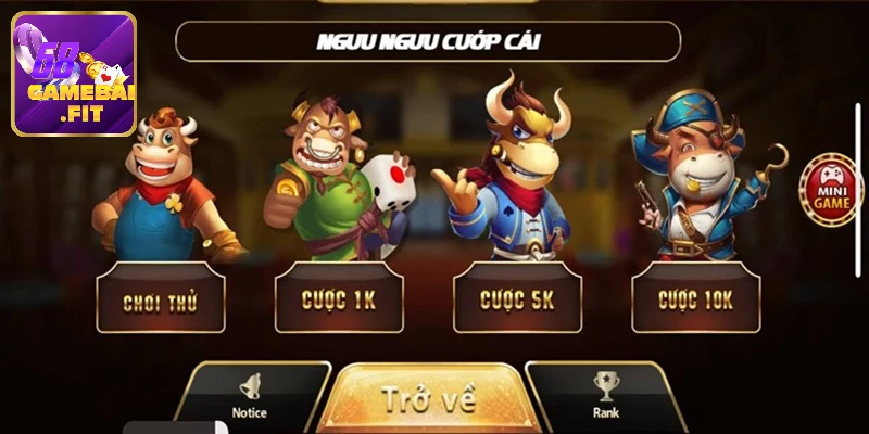Chi tiết luật tham gia Ngưu ngưu cướp cái